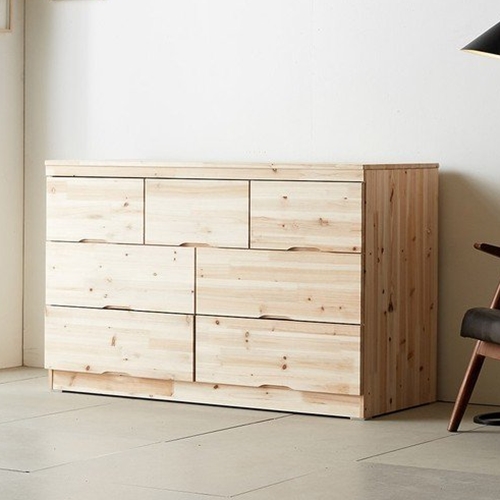 동서가구 삼나무 원목 와이드 서랍장 1200