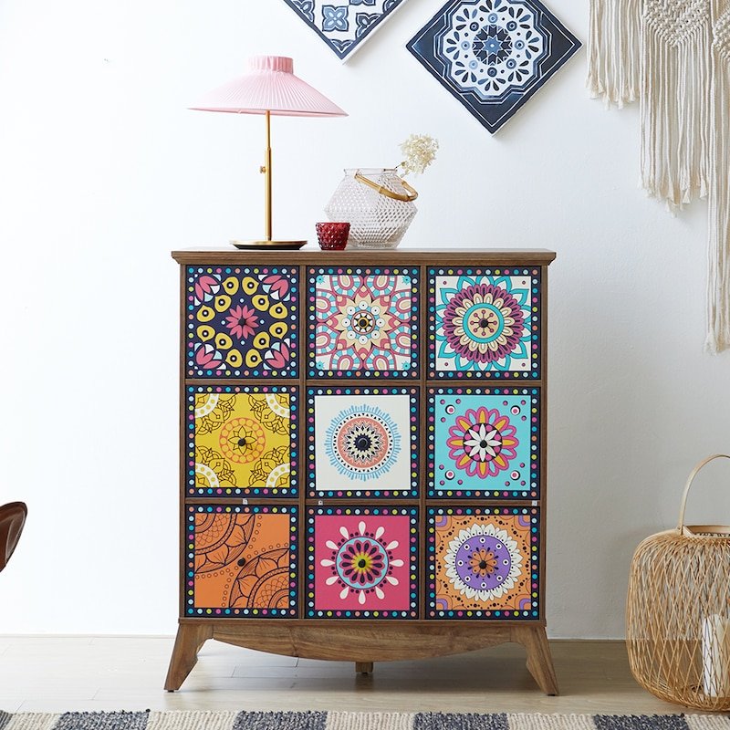 베스트리빙 오리엔탈 9단 와이드 서랍 수납장 800