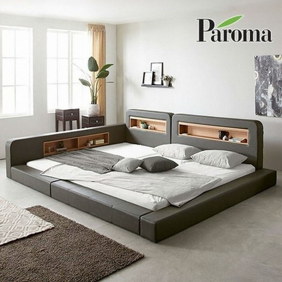 파로마 멜라니 오픈 LED 패밀리침대 Q+Q