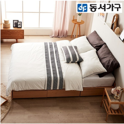 동서가구 팬타 1단 3서랍 수납 침대 SS