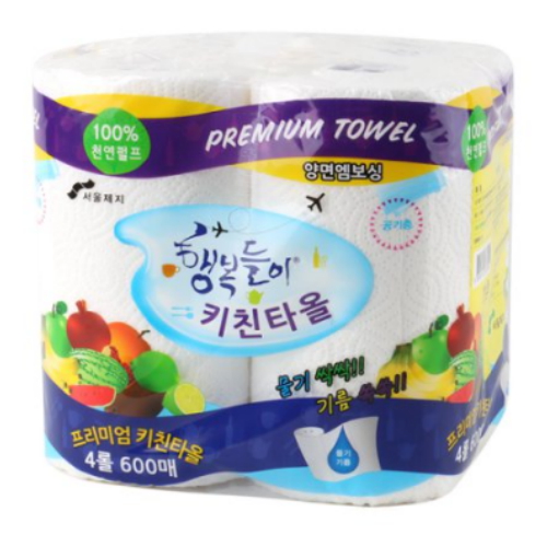 서울제지 행복들이 키친타월 150매 (4입)