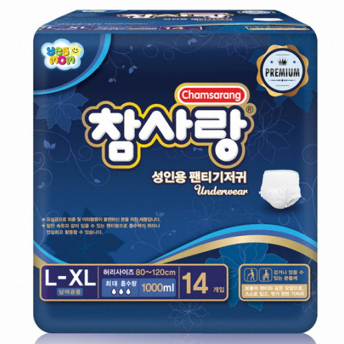 참사랑 팬티기저귀 프리미엄 대형 L 14개