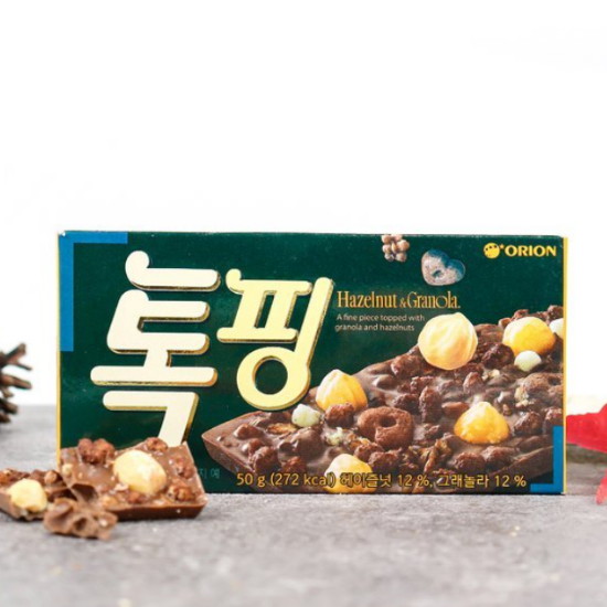 오리온  톡핑 헤이즐넛 그래놀라 43g