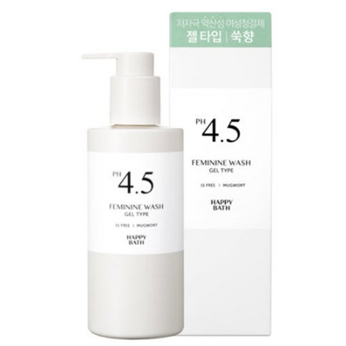 해피바스 PH4.5 약산성 쑥 젤 여성청결제 250g