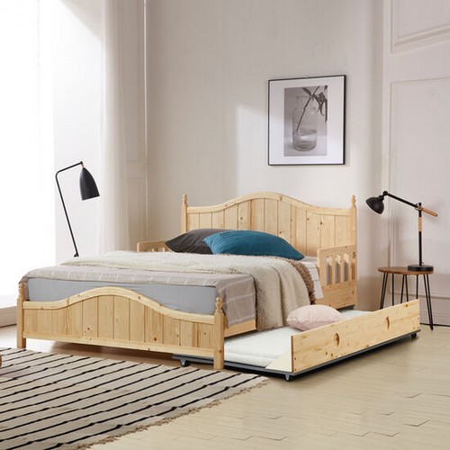 키즈돔 로렌 원목 슬라이딩 2단침대 MS+Q