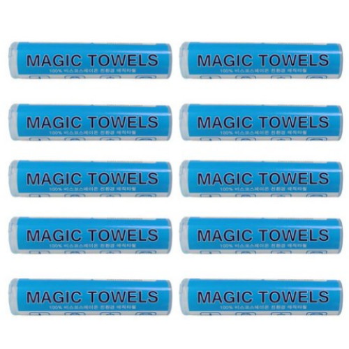 트래블큐브 여행용 매직타월 물티슈 캡형 10개