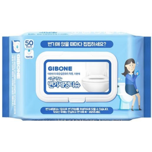 기본에 세균닦는 변기세정티슈 캡형 50매