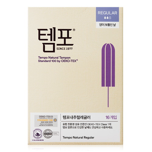 템포 NEW 내추럴 레귤러 16개