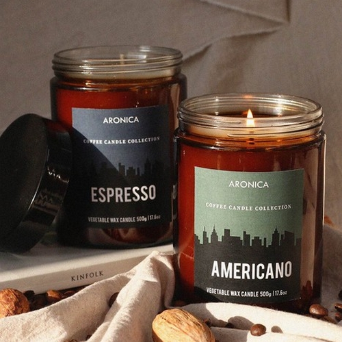 아로니카 커피 라지 캔들 500g