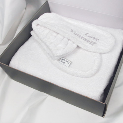 송월타월  Love Yourself 크로스가운 퀵드라이 선물세트