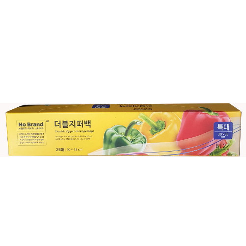 이마트 노브랜드 더블 지퍼백 특대형 30x35cm 25매