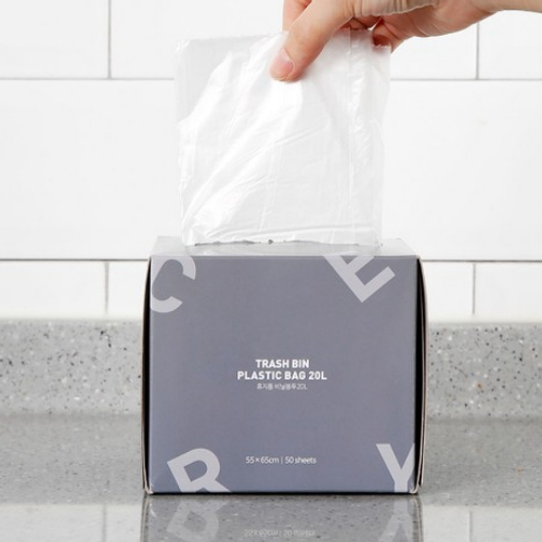 홈앤하우스  휴지통 비닐봉투 20L 50매