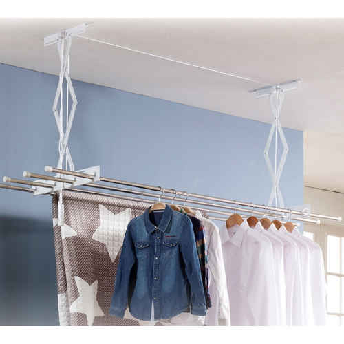 럭키리빙  분체 천장건조대 스텐봉 1500 일반형