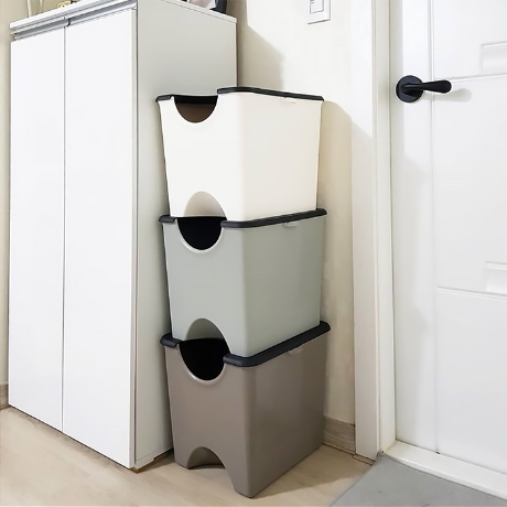 플라팜  에코홀릭 분리수거함 60L 3단