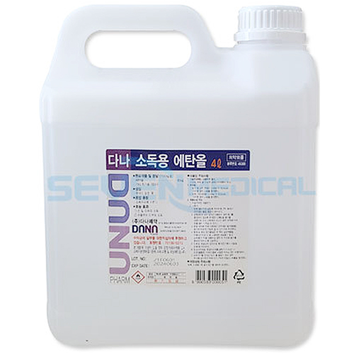 다나제약 다나 소독용  에탄올(83%) 4L