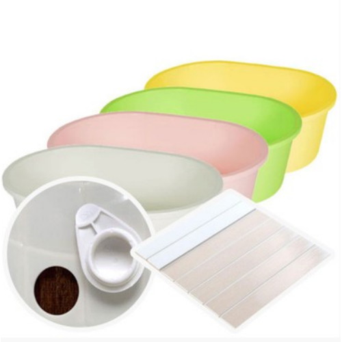 장보리  타원형 이동식 욕조 + 배수구 + 덮개