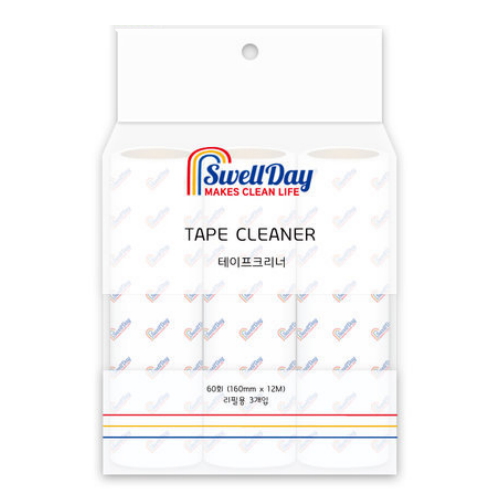홈스웰  사선컷팅 테이프크리너 리필 12m 3롤