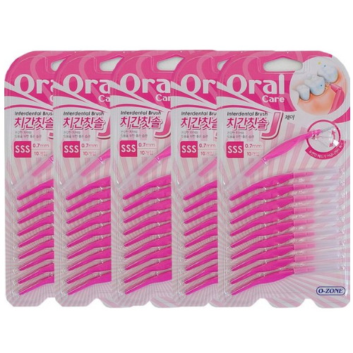 오죤  오랄케어 치간칫솔 J SSS 0.7mm 10개