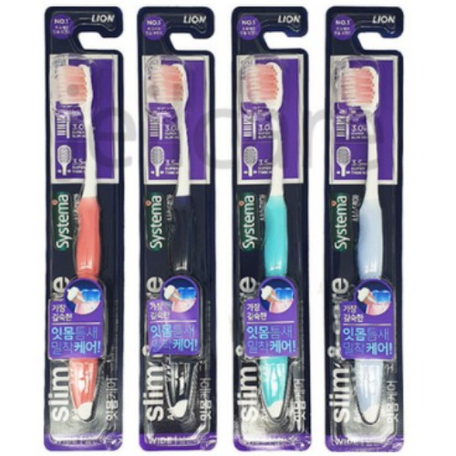 CJ라이온 시스테마 슬림앤케어 잇몸케어 와이드 칫솔
