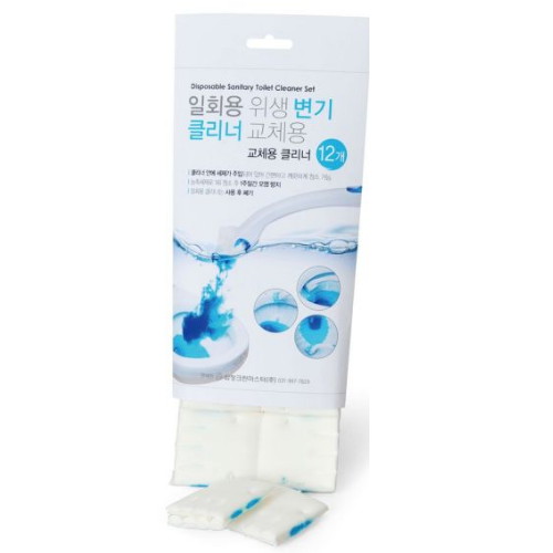삼정크린마스터  일회용 위생변기 클리너 교체용 12매입