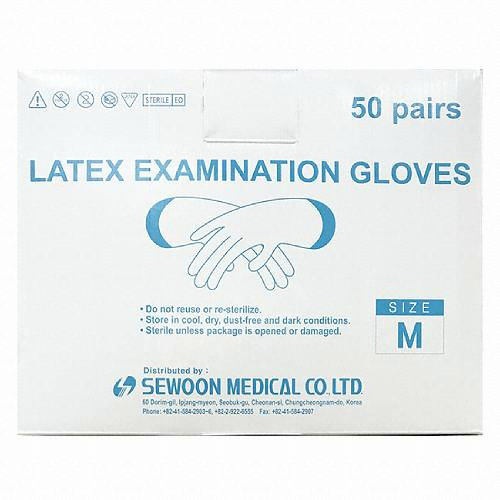 세운메디칼 멸균 라텍스글러브 파우더프리 M 50조
