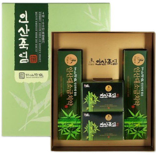 성원제약  인산대소금치약 160g x 2개 + 인삼죽염비누 x 2개 선물세트