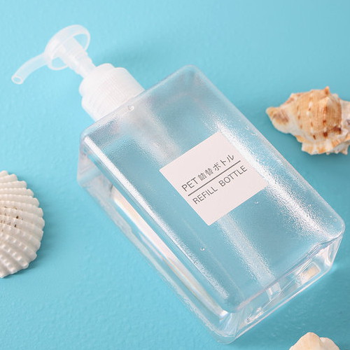 트리  욕실 디스펜서 사각 리필용기 투명 280ml