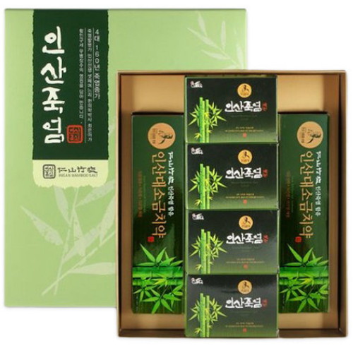 성원제약  인산대소금치약 160g x 2개 + 인삼죽염비누 x 4개 선물세트