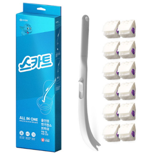 유한킴벌리 스카트 올인원 변기청소브러쉬 번들팩