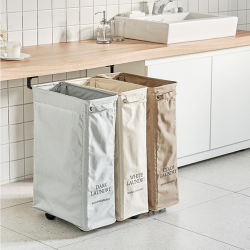 달팽이리빙  드마망 이동식 빨래바구니 (슬림)