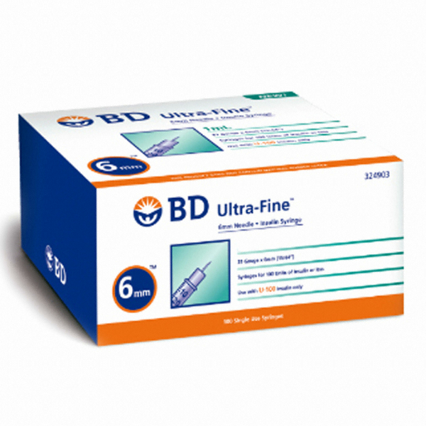 벡톤디킨슨 BD 울트라 파인 인슐린주사기 31G 6mm 1ml
