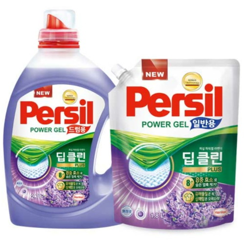 퍼실 딥클린 라벤더젤 일반용 2.7L + 리필 1.8L