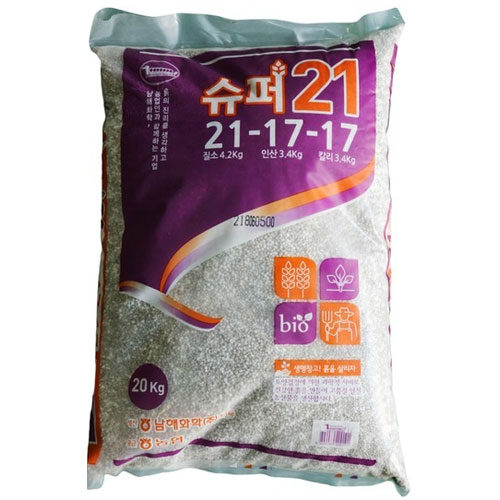 농협  슈퍼21 복합비료 21-17-17 20kg