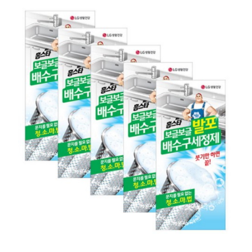 홈스타 보글보글 발포 배수구세정제 40g 3개입