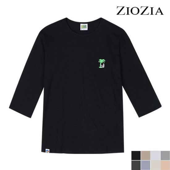 지오지아 슬럽 7부 라운드 티셔츠_ABB2TR1131