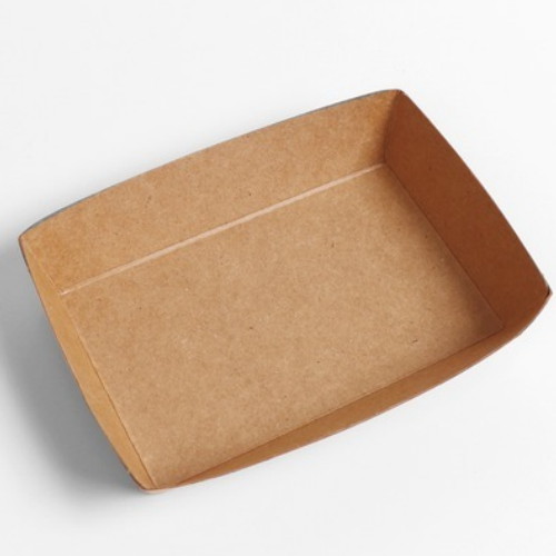 해피팩  DK-9호 일회용 크라프트 사각 종이 트레이