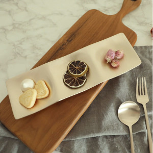 여주명성공방 명성유기 방짜유기 직사각 3칸 나눔접시