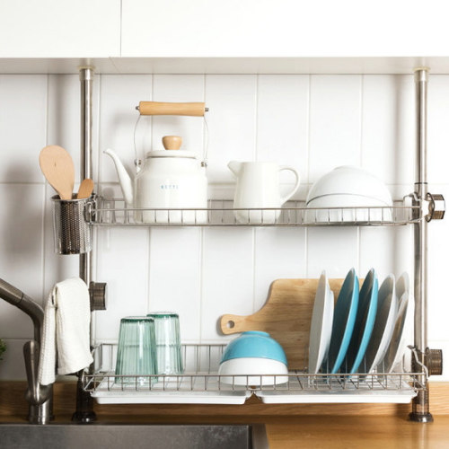 서울리빙  기둥식 식기건조대 씽크선반 600