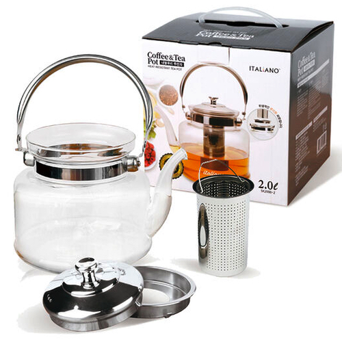 보고나라 이탈리아노 직화용 유리 주전자 2L
