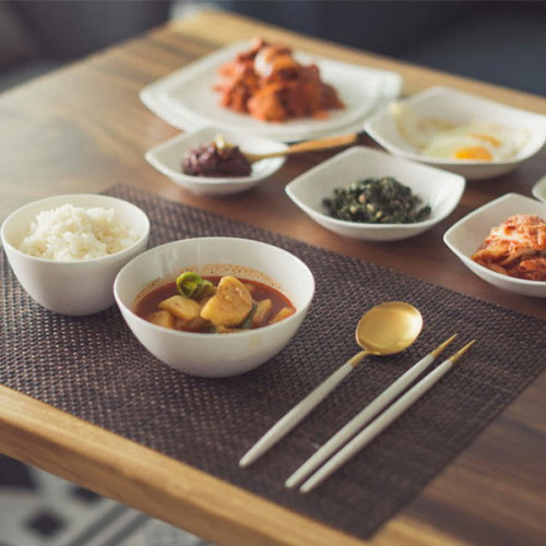 한국도자기 더 셰프 사각 2인 홈세트 10P