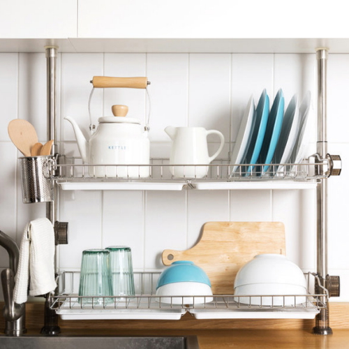 서울리빙  기둥식 식기건조대 씽크선반 600