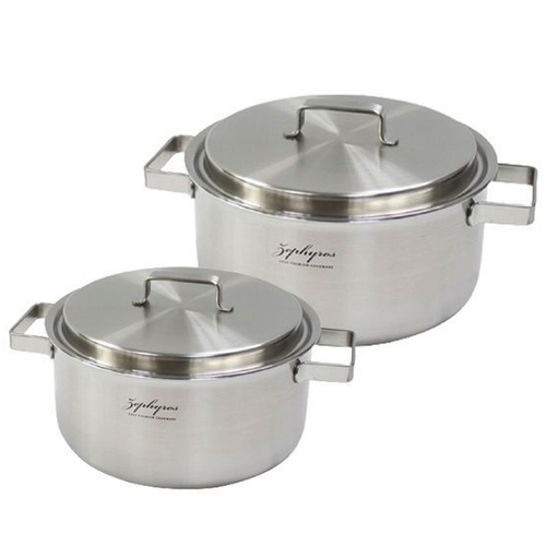 한일스텐레스  제피로스 통5중 IH 냄비 2종 B (양수18,20)