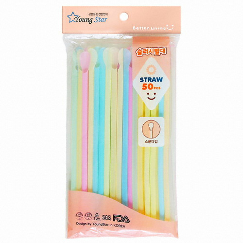 영스타  슬러시빨대 50개입