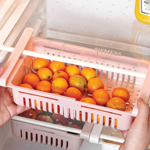 와인앤쿡  미니멀 다용도 냉장고 수납선반 핑크