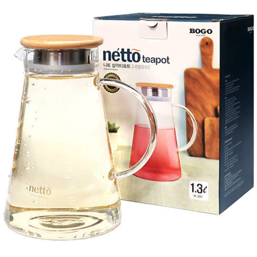 보고나라 니토 삼각 내열유리 티포트 1.3L