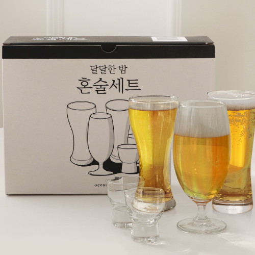 오션글라스 달달한 밤 혼술 맥주잔 세트 5P