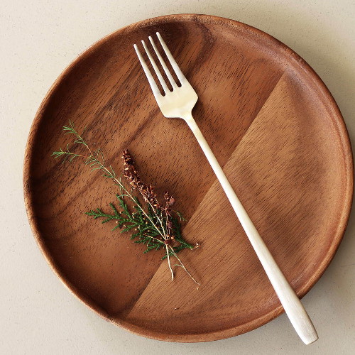 놋담 방짜유기 달 포크