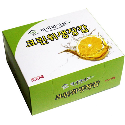 탑크린 하이파이브 크린 위생장갑 500매 [1개(500매)] - 에누리 가격비교