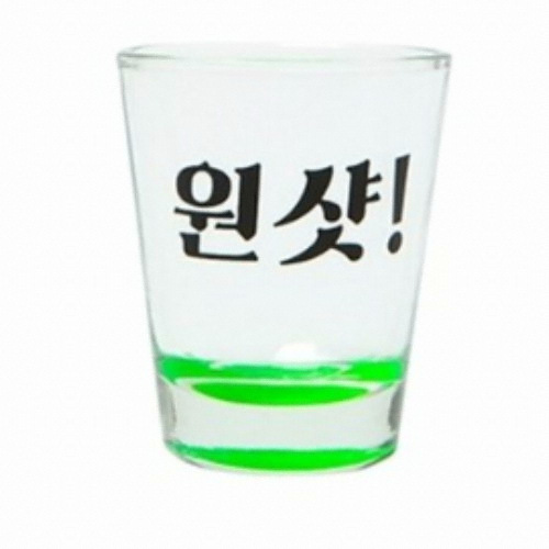 아트박스 소주잔 그린 원샷