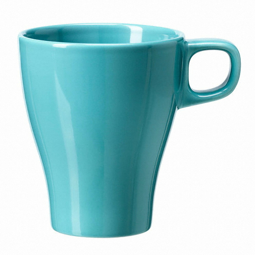 이케아 FARGRIK 머그컵 터쿼이즈 250ml